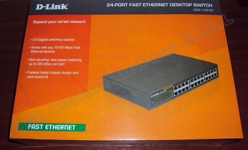 ROUTER a d'link 24 port  switch