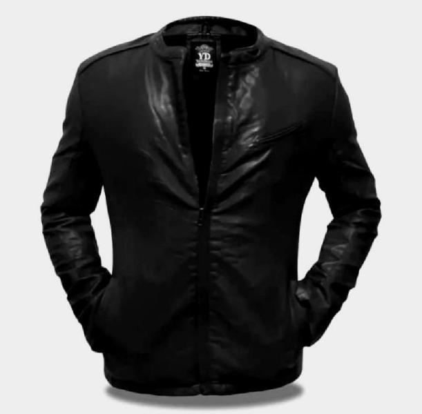 Casaca de Cuero Pu Slim Fit para Hombre