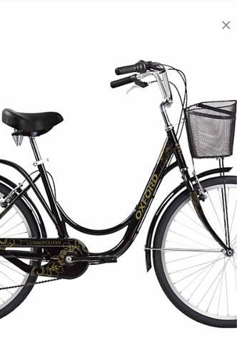 Bicicleta Oxford Mujer Nueva Aro 26 Gris Plata