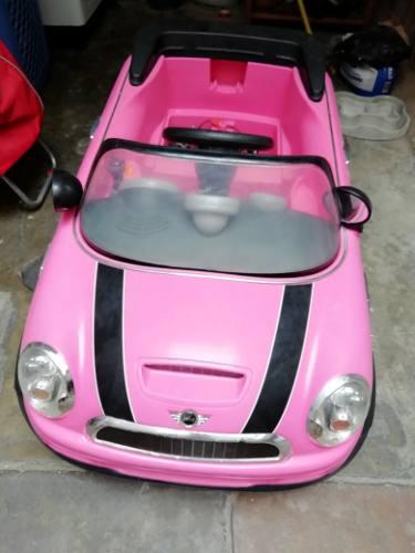 Carro Electrico Mini Cooper Rosado