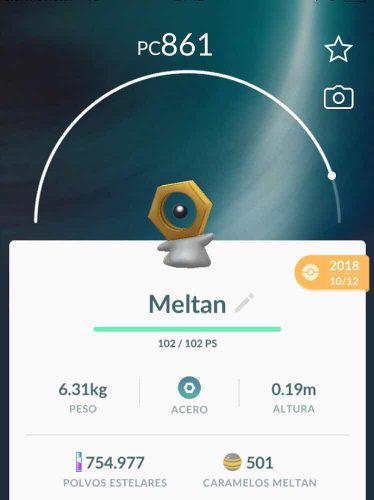 Meltan - Pokémon Go (caja Misteriosa)