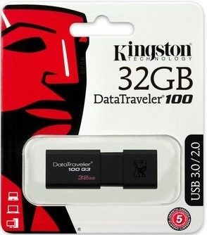 Memoria Flash Usb Kingston Datatraveler 100 G3, 32gb, Usb 3.