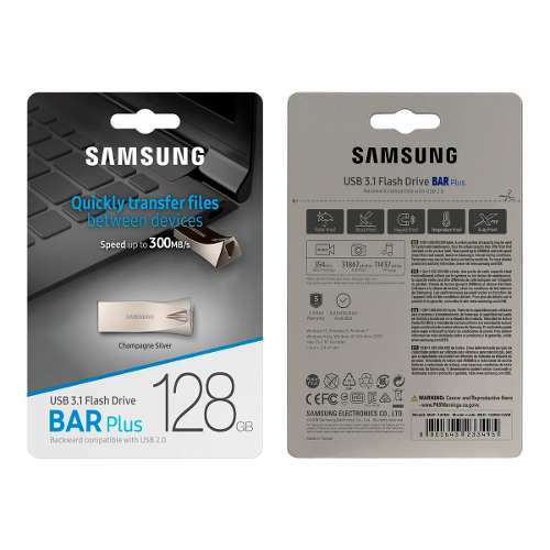 Memoria Flash Usb Samsung Bar Plus 128gb Usb 3.1