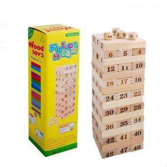 Juego De Mesa Tipo Yenga De Madera
