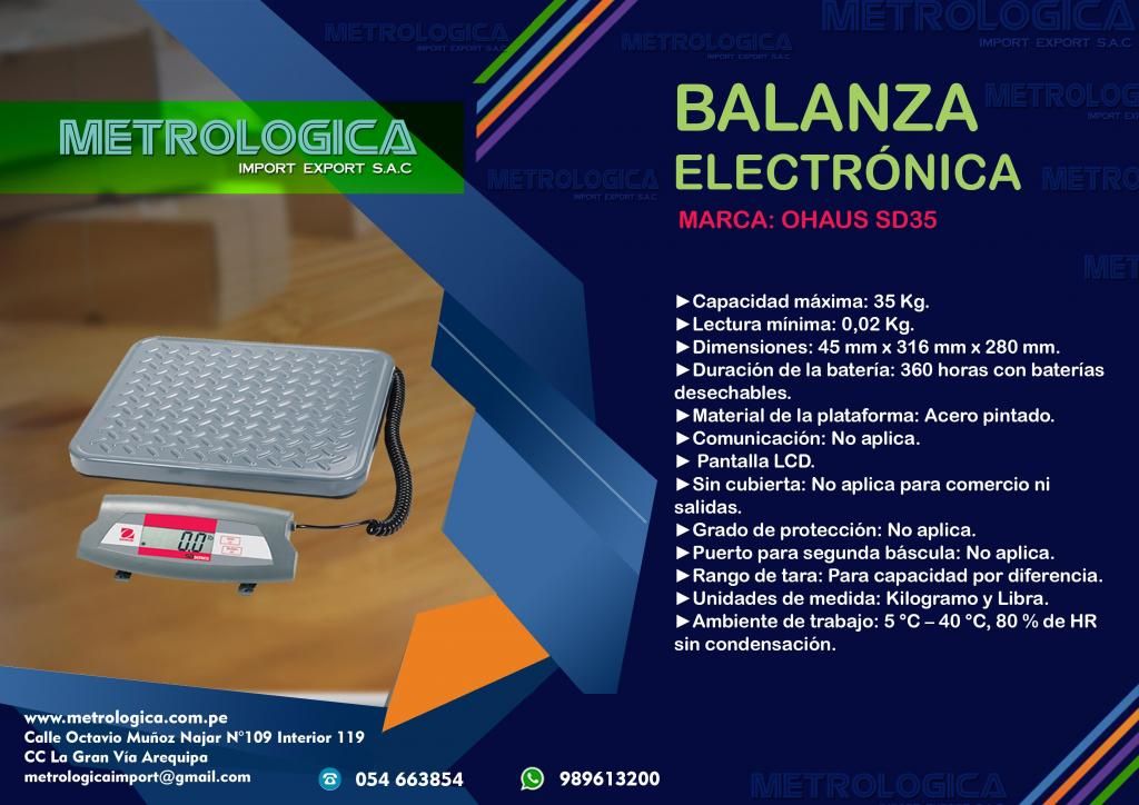 Balanza Electrónica para cajas pequeñas