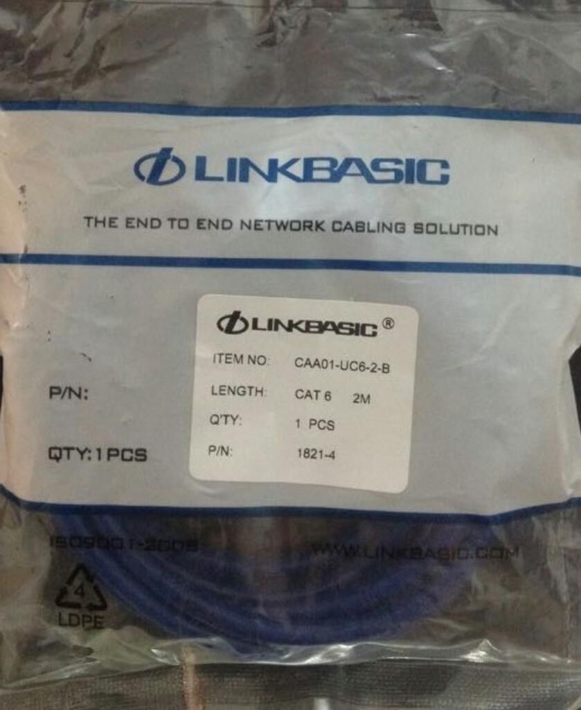 Cable Patch Cord Linkbasic 2mts Cat6