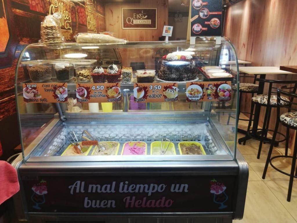 Exhibidora de Helados con 5 pozas en Acero Inoxidable