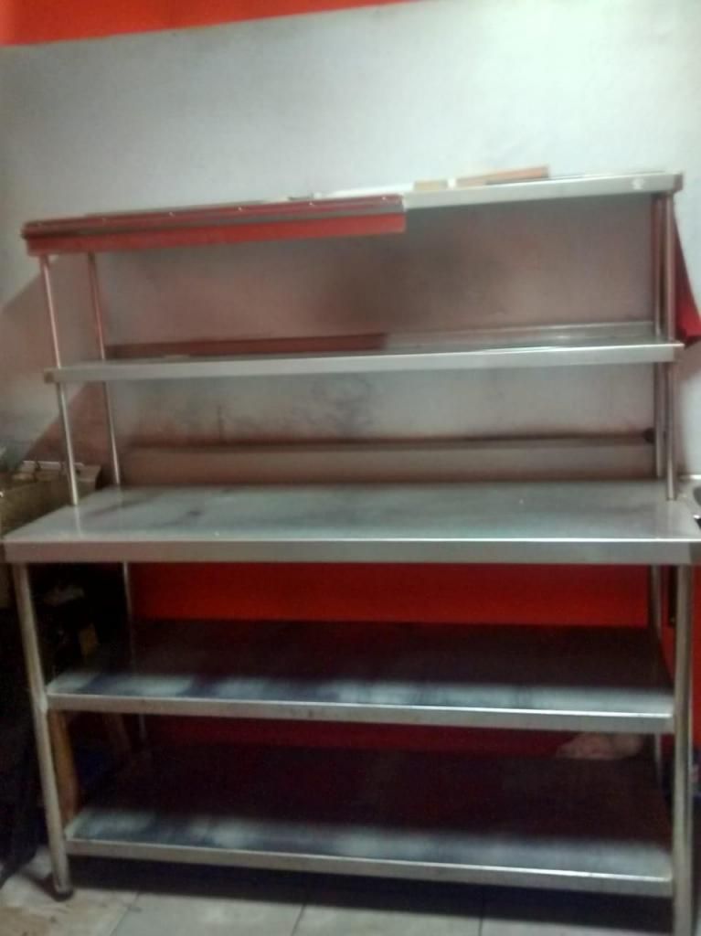 Vendo mesa/ estante de acero inoxidable- Arequipa