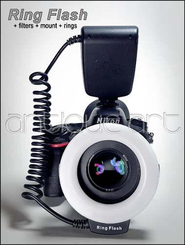 A64 Ring Flash Macro Compacto Manual Digital Sony Nikon