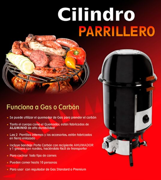 cilindro/ parrilla/cilindro parrillero/caja
