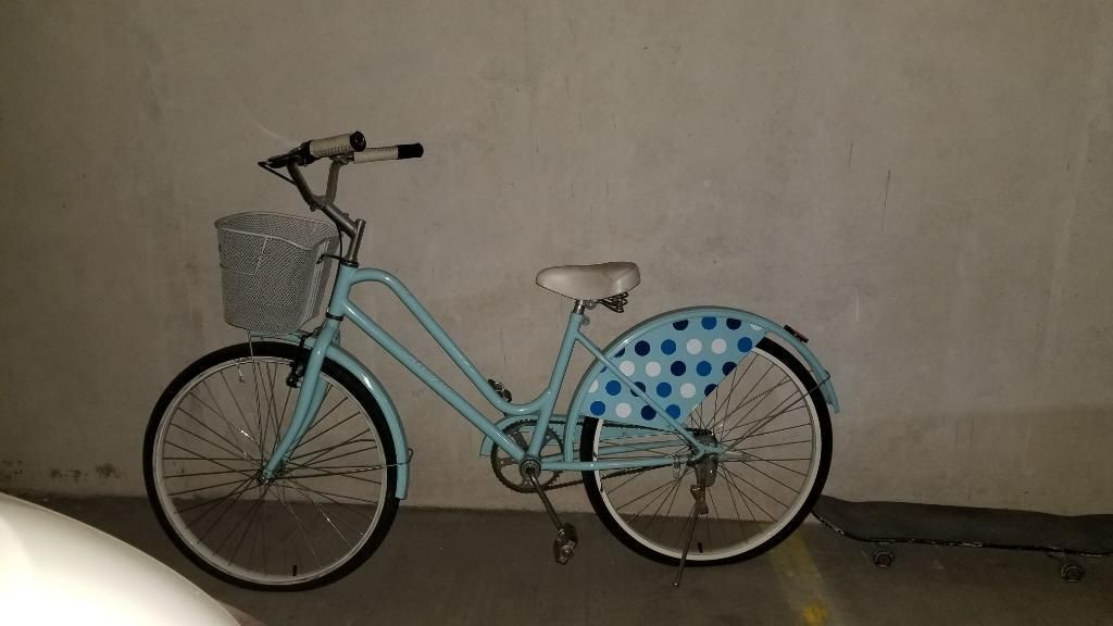 Bicicleta Celeste Azul Blanca Vintage