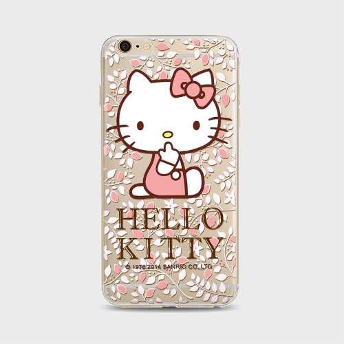 Case Hello Kitty Rosado De Silicona Para iPhone 7, 8