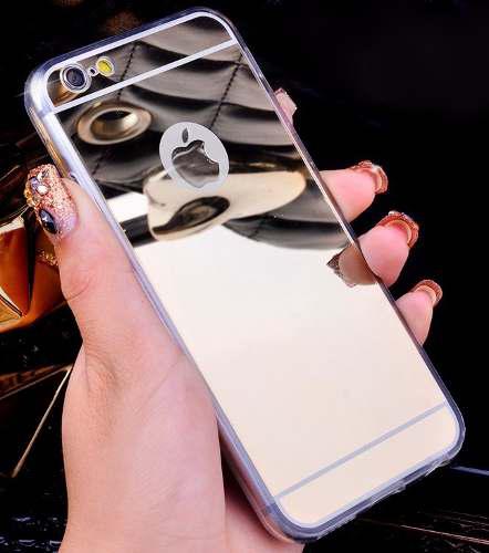Funda Carcasa De Lujo iPhone 6/6s Plus Efecto Espejo Plata