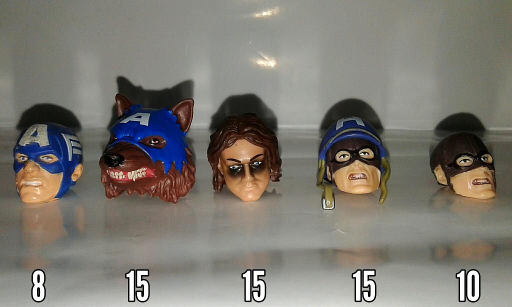 MARVEL LEGENDS ACCESORIOS CABEZAS