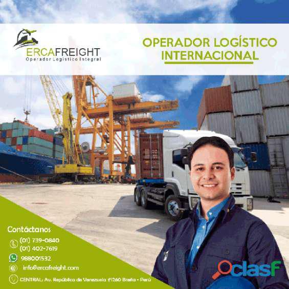 Operador logístico internacional erca freight en Lima
