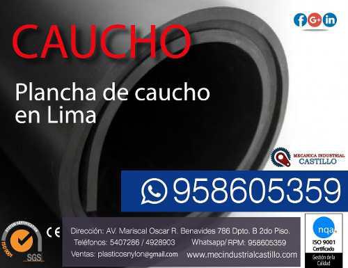 Planchas De Caucho Natural Con Lona En Lima