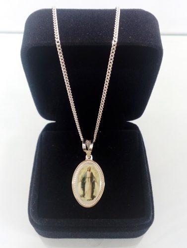Medalla Virgen Milagrosa En Plata 925.-
