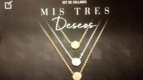 Set Collares Mis Tres Deseos