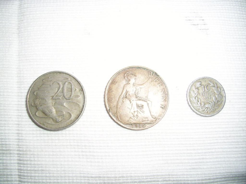 monedas variadas antiguas