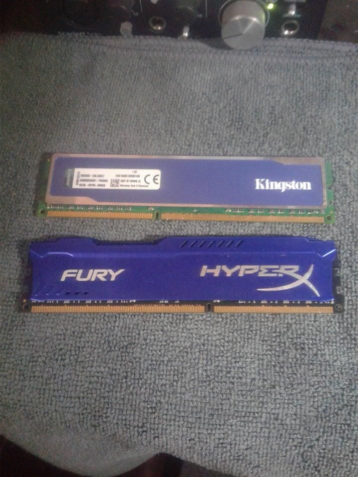 2 Memoria RAM HyperX FURY BLU DDRMHz, 8GB