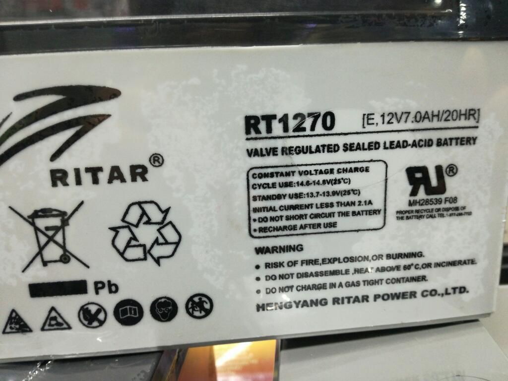 Bateria de 12v 7ah Ritar Power