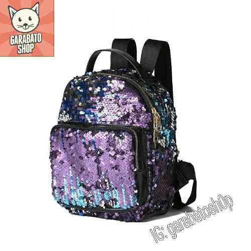 Mochila Lentejuelas Sparkle Mide 25 X 20 Cm