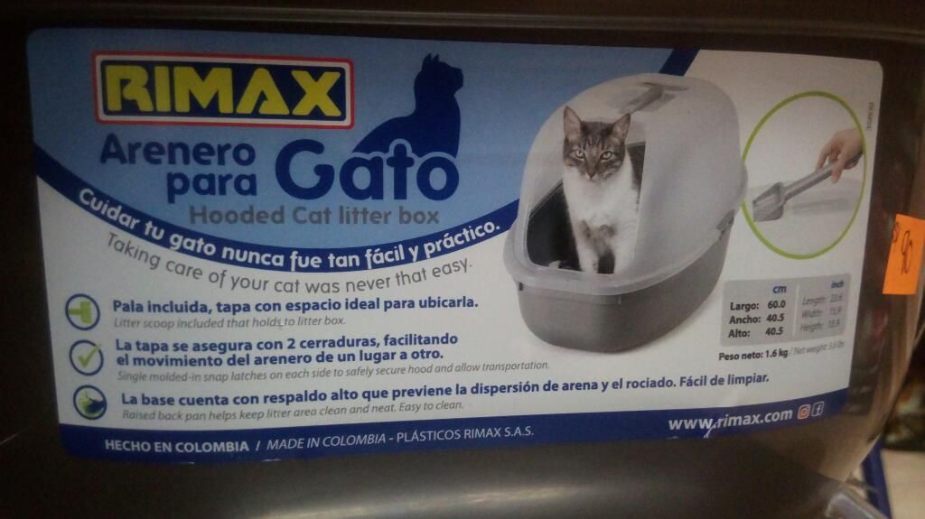 Arenero para Gato. Marca Rimax