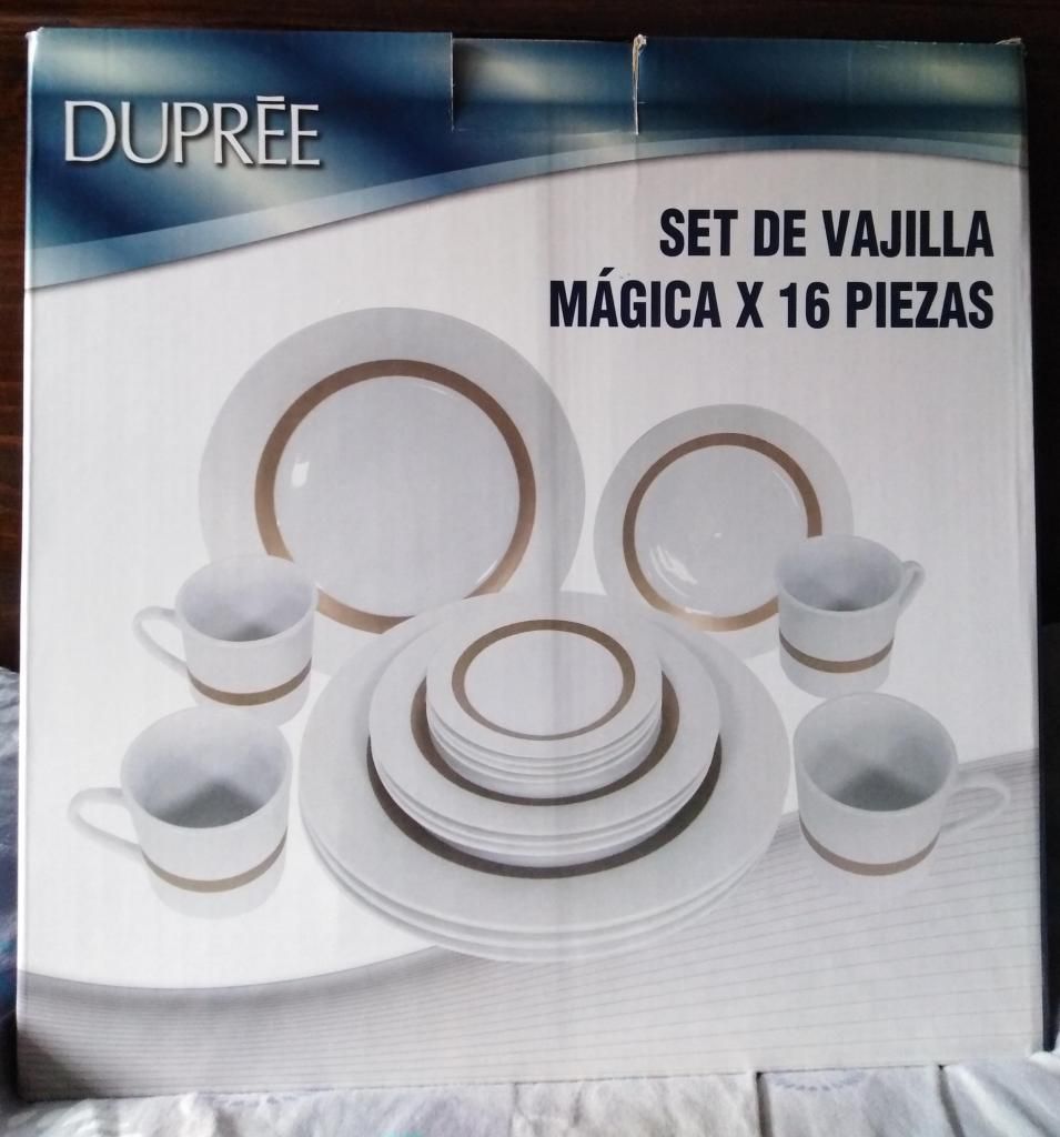 Set de Vajilla Mgica x16 de porcelana Dupree