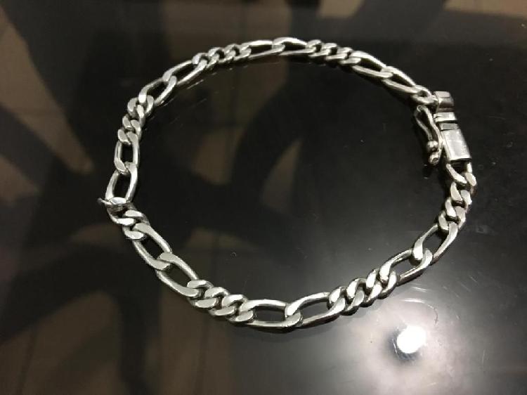 Remato pulsera de hombre plata