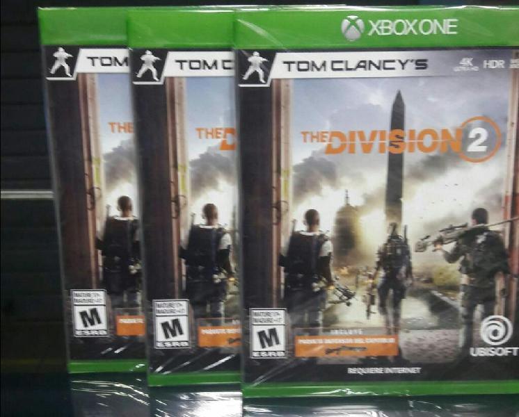 Tom Clancys The Division 2 Xbox One Nuevo y Sellado Stock