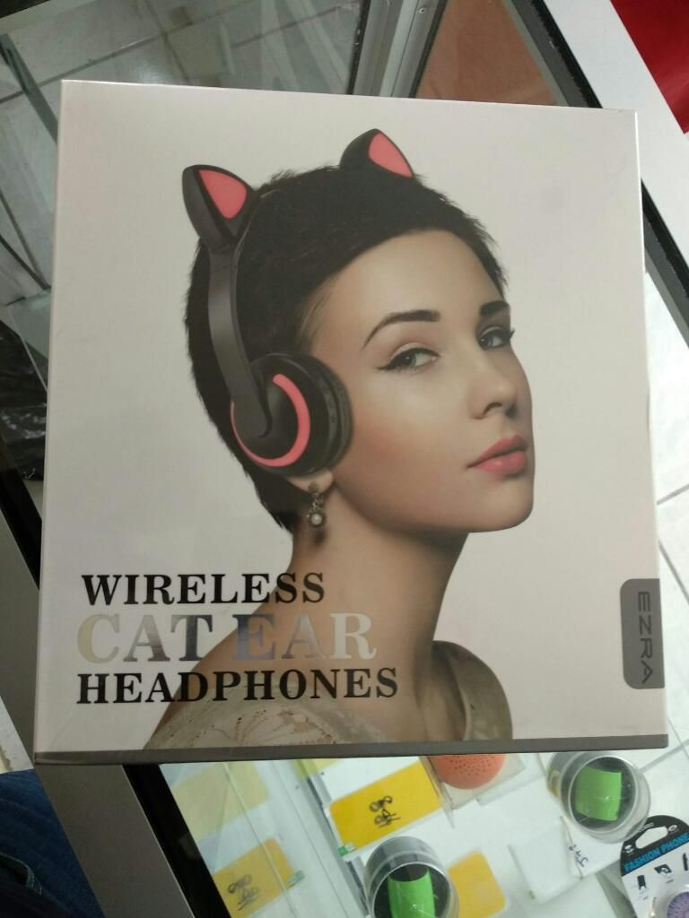 Audifonos Bluetooth Orejas de Gato