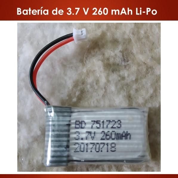 Bateria Lipo 3.7v 260mah 25c Jjrc H20 / H20h / H20w