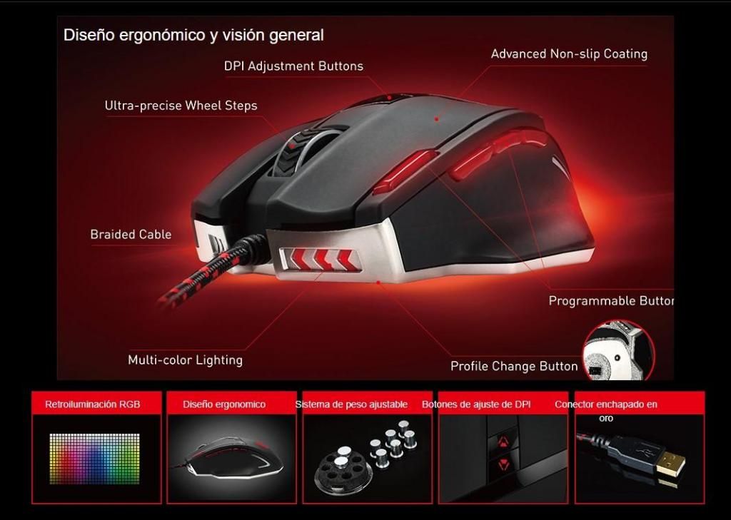 MOUSE GAMING MSI INTERCEPTOR DS200
