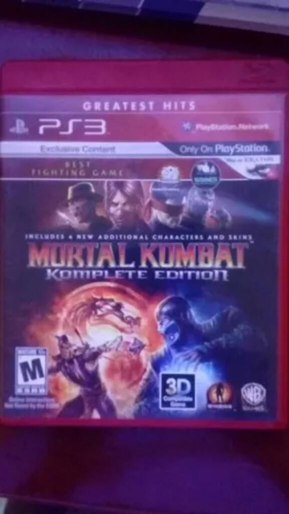 Mortal Kombat 9 Ps3 Komplete Edition