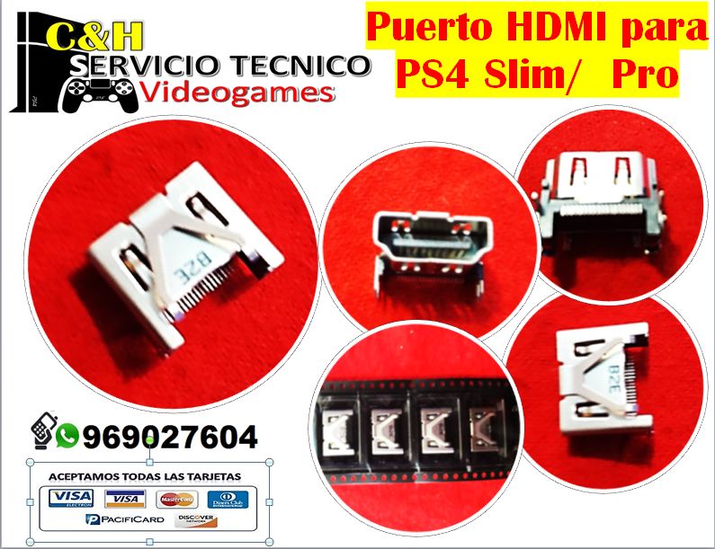 Reemplazo del puerto P HDMI para la reparación de PS4