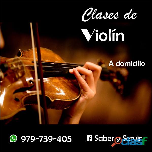 Se dan clases de violín, canto y flauta a domicilio