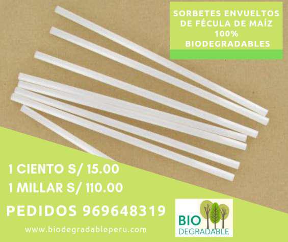 Sorbetes biodegradables en Lima