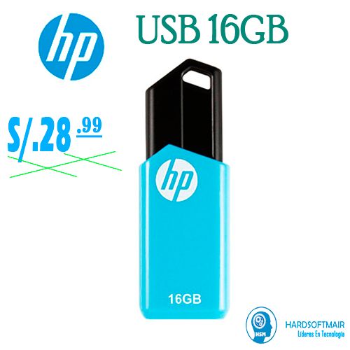 MEMORIA HP USB V150W 16GB BLUE/BLACK