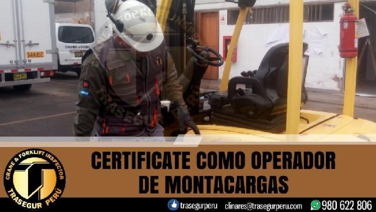 Certificamos Montacargas, Grúas, Izajes