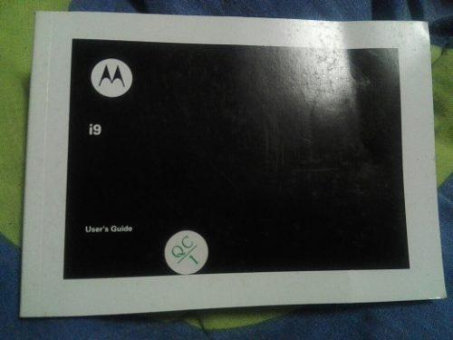 Manual Celular Motorola I9 Como Nuevo