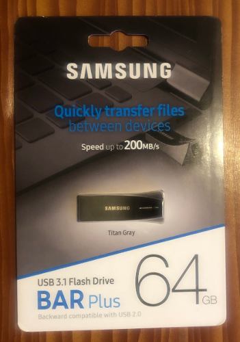 Memoria Flash Usb Samsung Bar Plus 64gb Usb 3.1