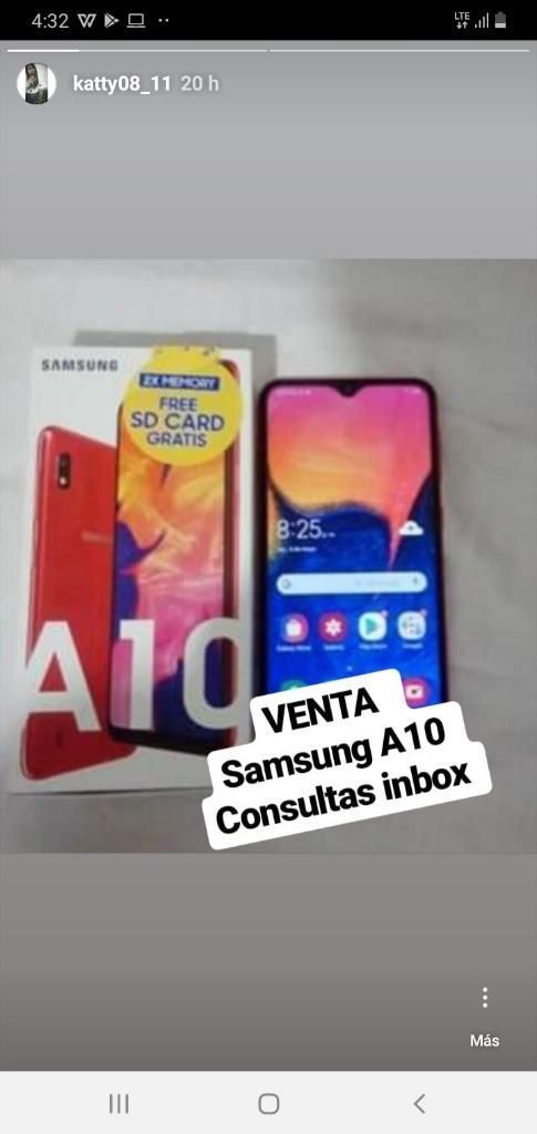 Vendo Celular Samsung A10