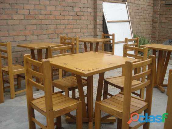 Venta de mesas y sillas para restaurante en Lima