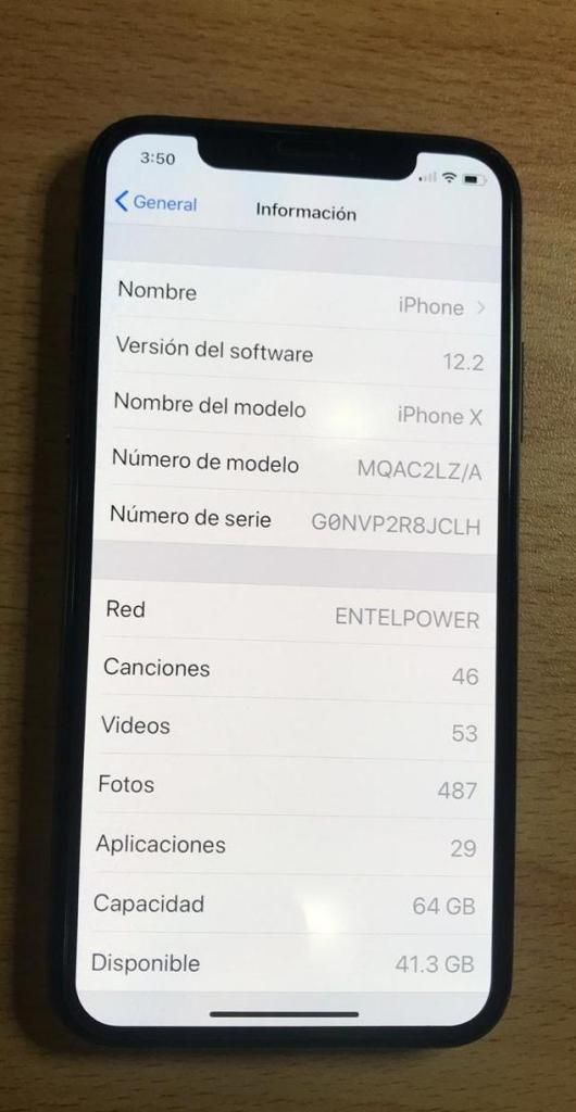 en Venta iPhone X de 64Gb!!! Detalle...