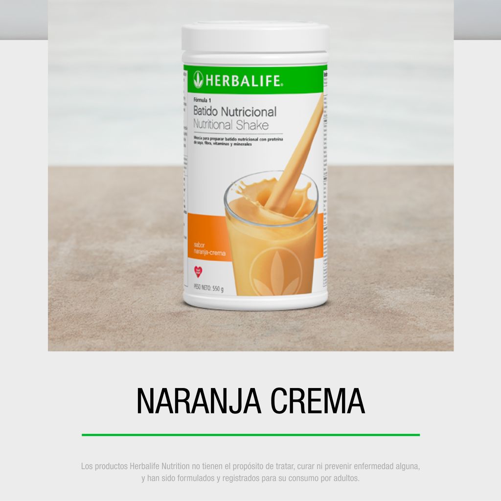 Herbalife - Fórmula 1 - Batido Nutricional Naranja-Crema