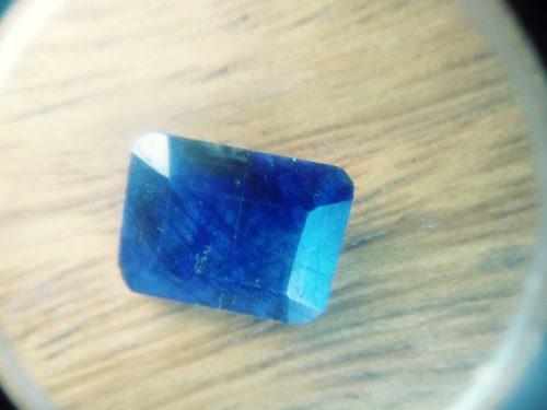 Piedra Zafiro Azul Lechoso Cor Esmeralda Ct 10.00 N ° Zc011
