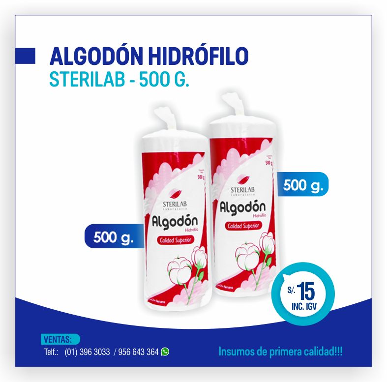 ALGODON HIDROFILO 500 G