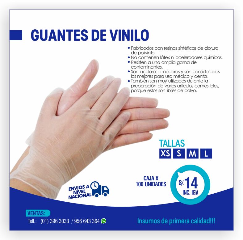 GUANTES DE VINILO