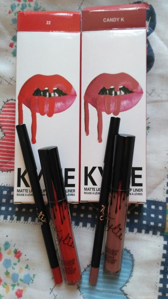 Kylie Jenner Lip Kits Labial Mate Con Delineador Candy K