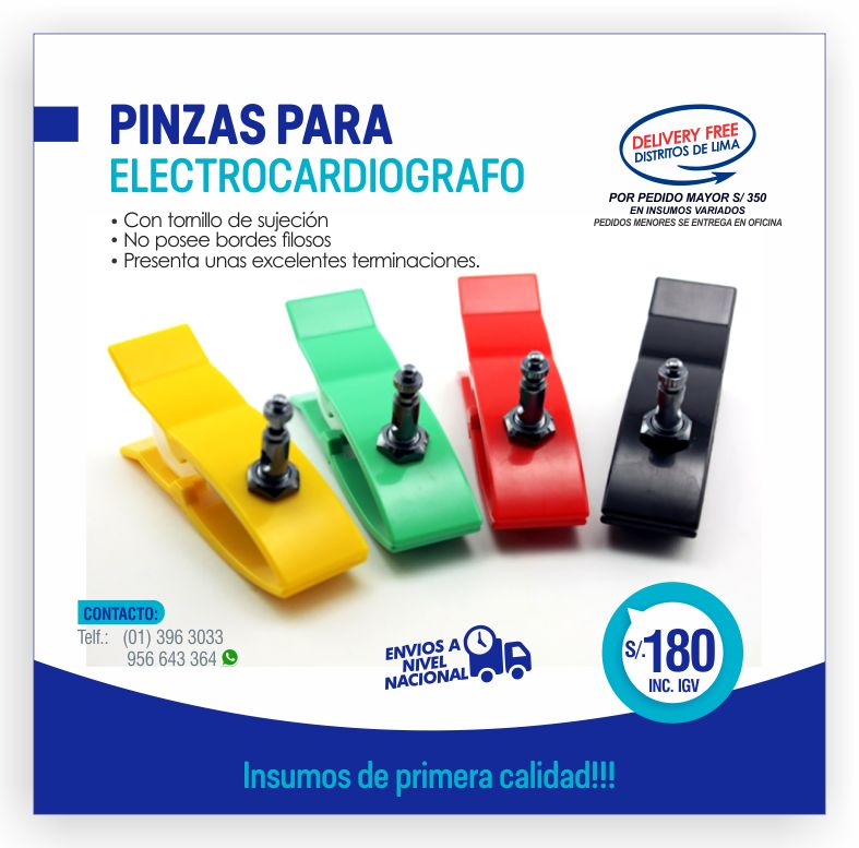 PINZAS PARA ELECTROCARDIOGRAFO